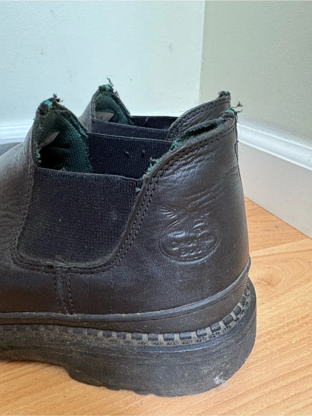 Georgia Boot Men's Black Leather Chukka Work Boots